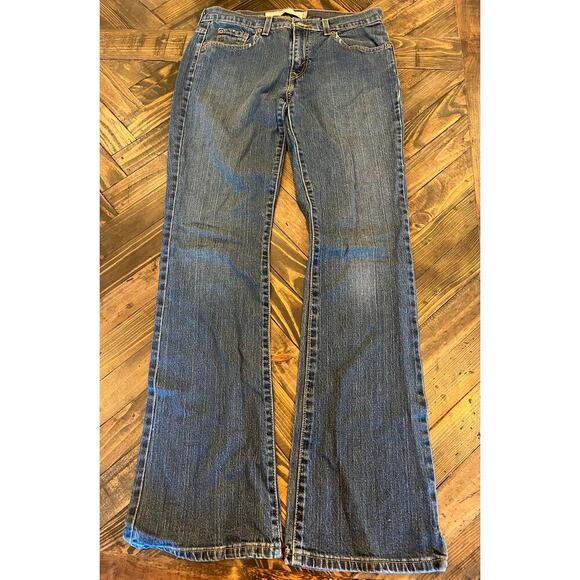 Levi’s 515 Bootcut Jeans Women 8L Academia Western Cowgirl Neutral Preppy Tall - Picture 1 of 11